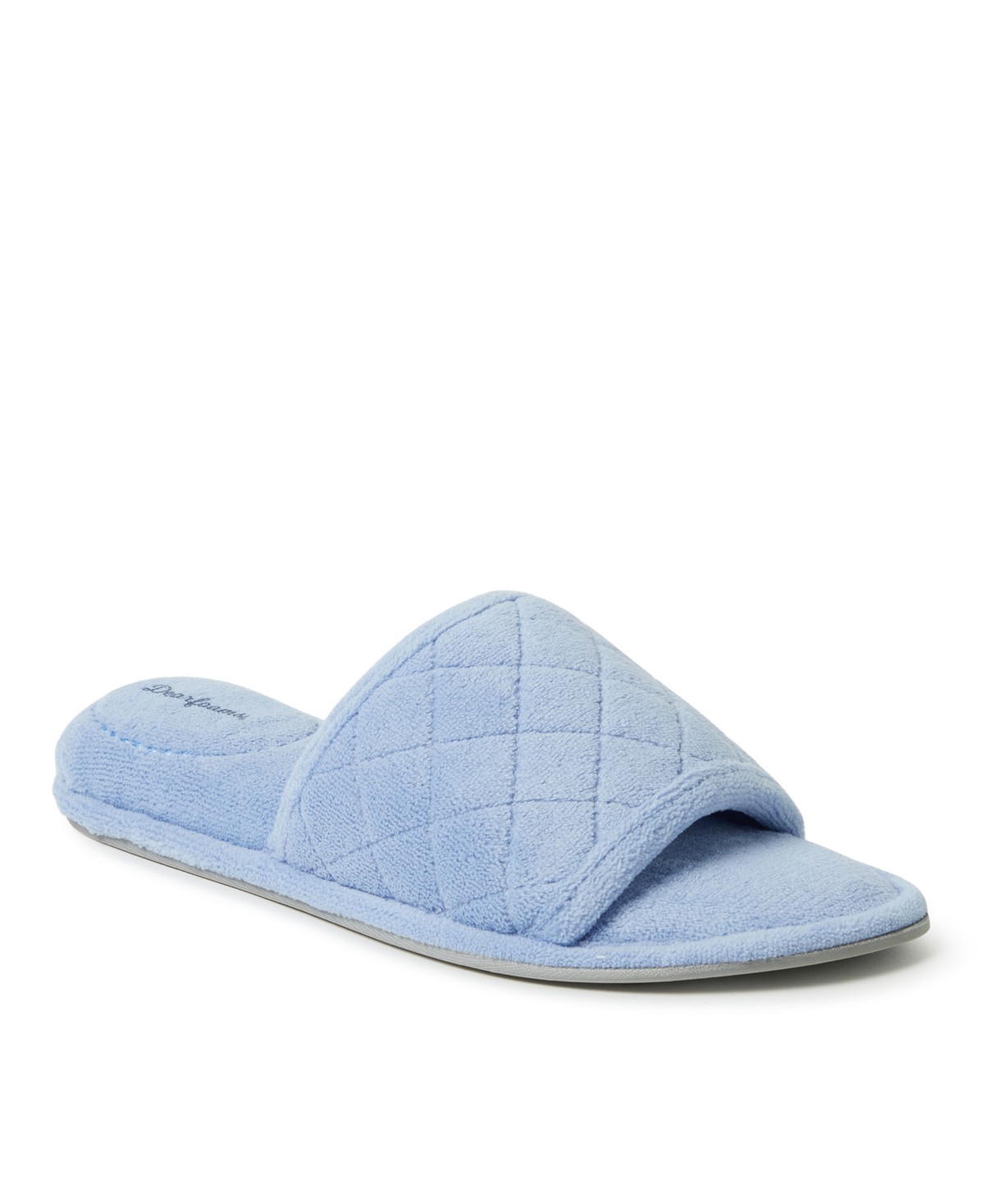 Женские Dearfoams Women's Beatrice Quilted Microfiber Terry Slide Slipper — фото 2