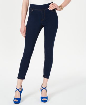 Spanx Pants Womens Small Jeggings Blue Navy Stretch [manual meaure