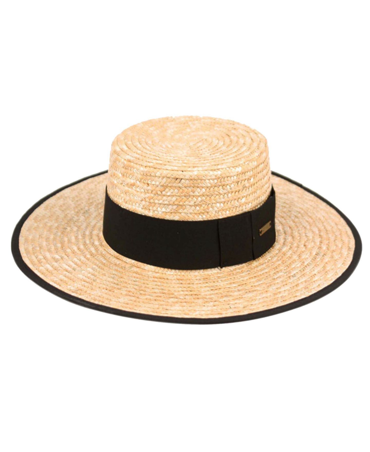 Женский головной убор Epoch Hats Company Angela & William Braid Natural Straw Boater Hat, цвет: Натуральный — фото 1