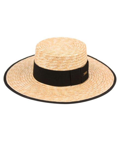 Женский головной убор Epoch Hats Company Angela & William Braid Natural Straw Boater Hat, цвет: Натуральный