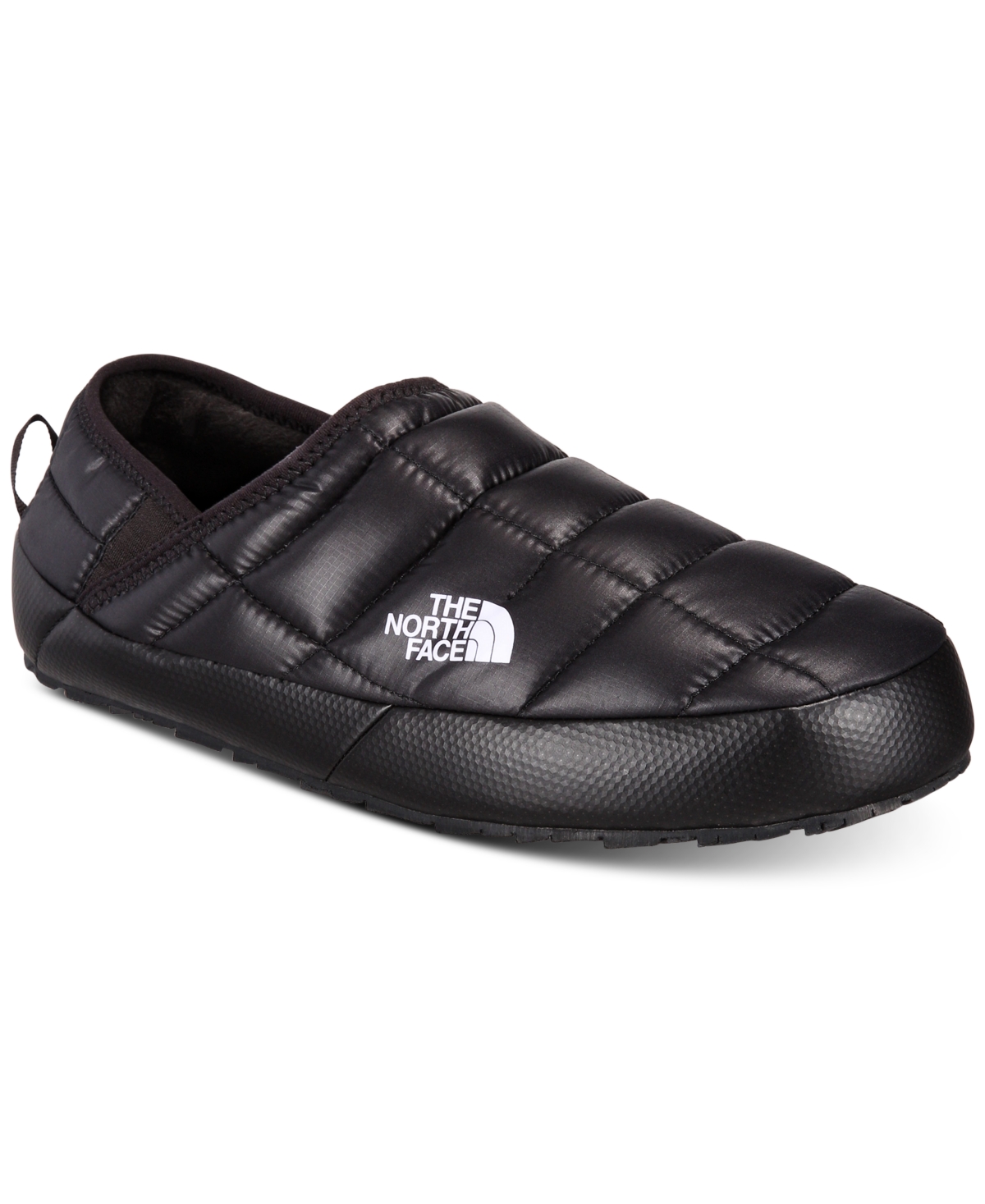 The North Face Thermoball Fleece-lined Quilted Recycled Ripstop Mules In Tnf Black,tnf Black