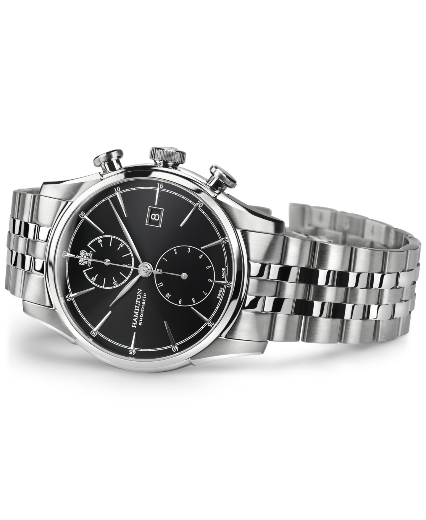 Мужские часы Hamilton Swiss Automatic Spirit Of Liberty Stainless Steel Bracelet Watch 42mm — фото 3