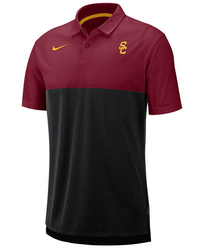 Nike Men's USC Trojans Dri-Fit Colorblock Breathe Polo - Macy's