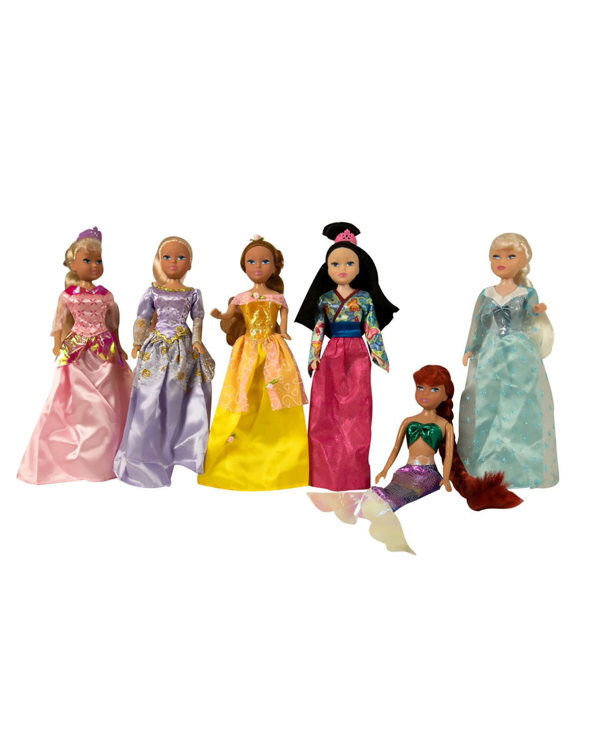 Playtime Toys Kids' Smart Talent 11.5" Princess Dolls Gift Set In Multi