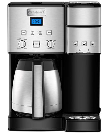 Center Combo Brewer Coffee Maker, Black Stainless Nespresso