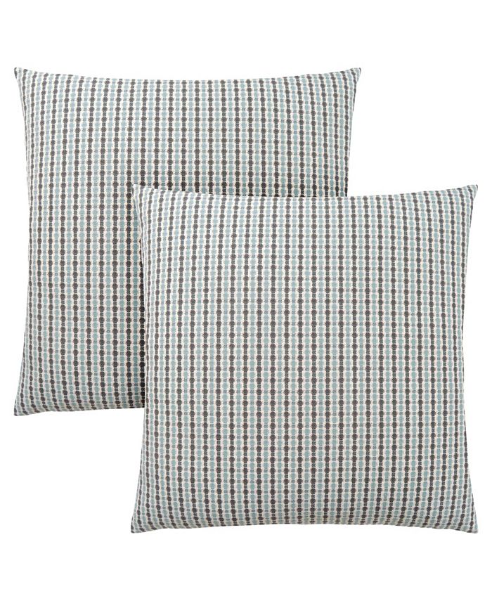 Monarch Specialties 18 x 18 Abstract Dot Pillow, Set of 2 - Brown