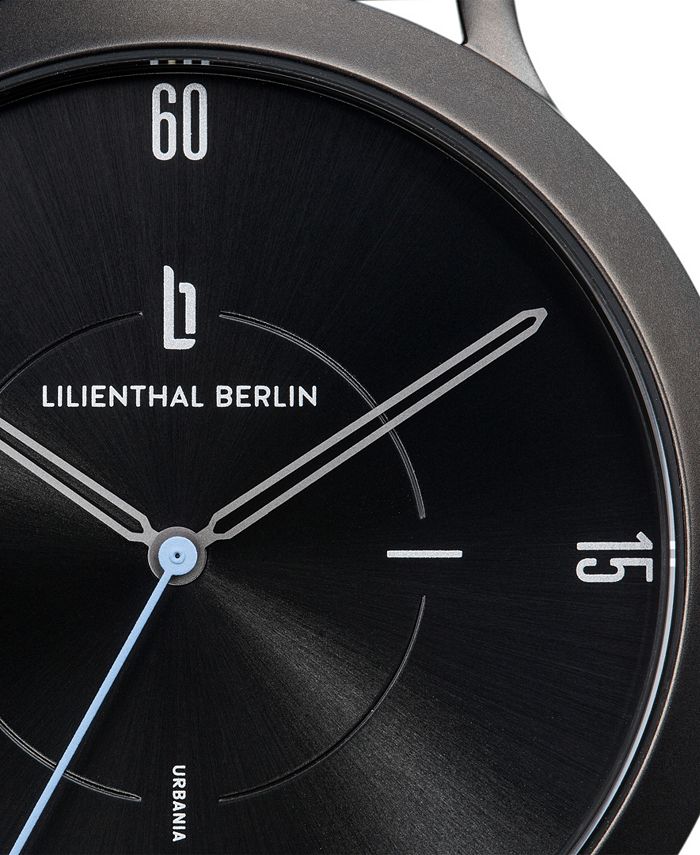 Lilienthal Berlin Urbania All Black Leather Watch 40mm Macy's