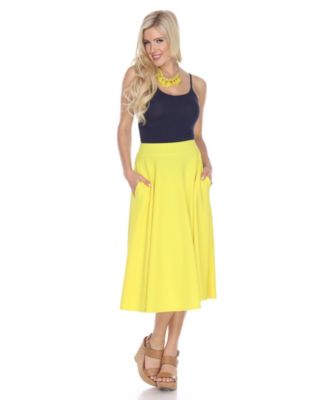 yellow formal skirt