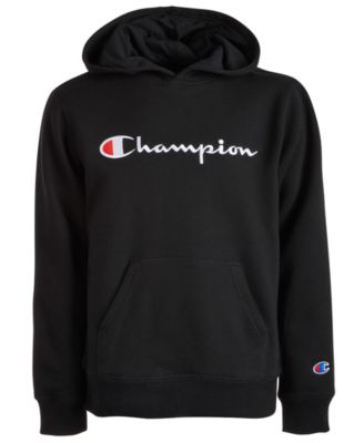 kids black champion hoodie