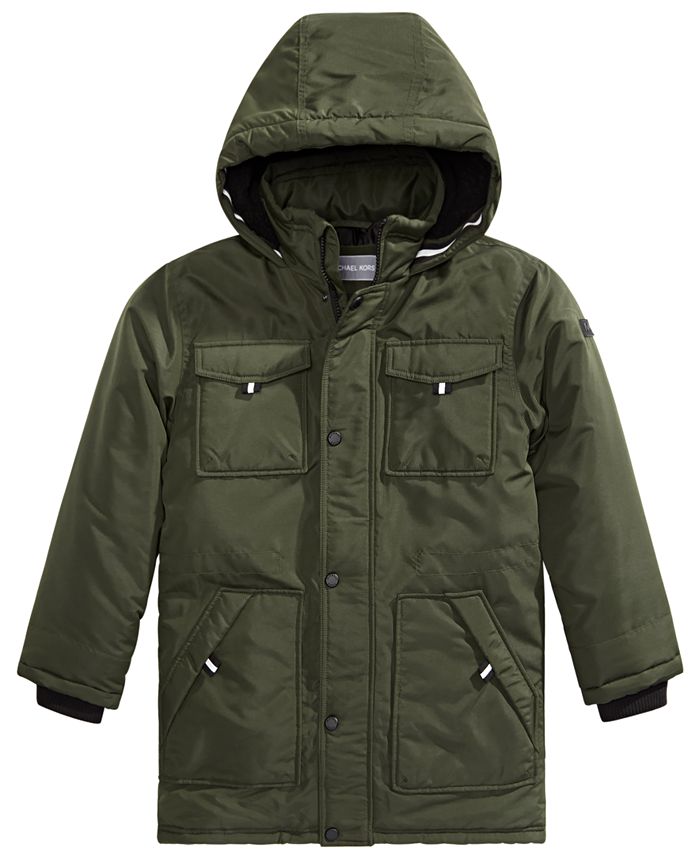 Michael Kors Toddler Boys FauxFurTrim Hooded Snorkel Jacket Macy's