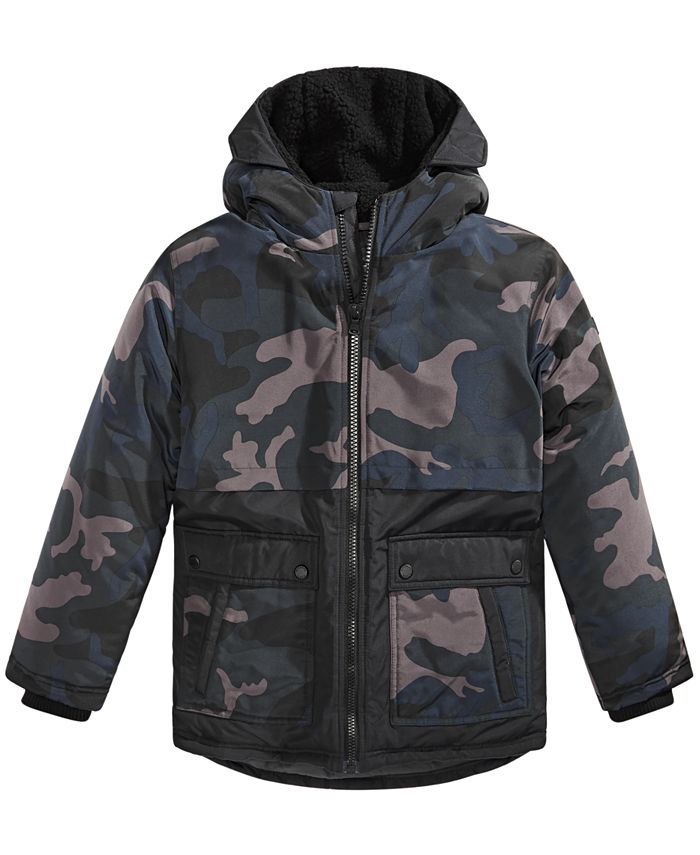 Michael Kors Big Boys CamoPrint Snorkel Jacket Macy's