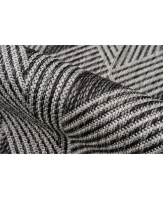 Novogratz Villa Vi-06 Charcoal 5'3" x 7'6" Outdoor Area Rug