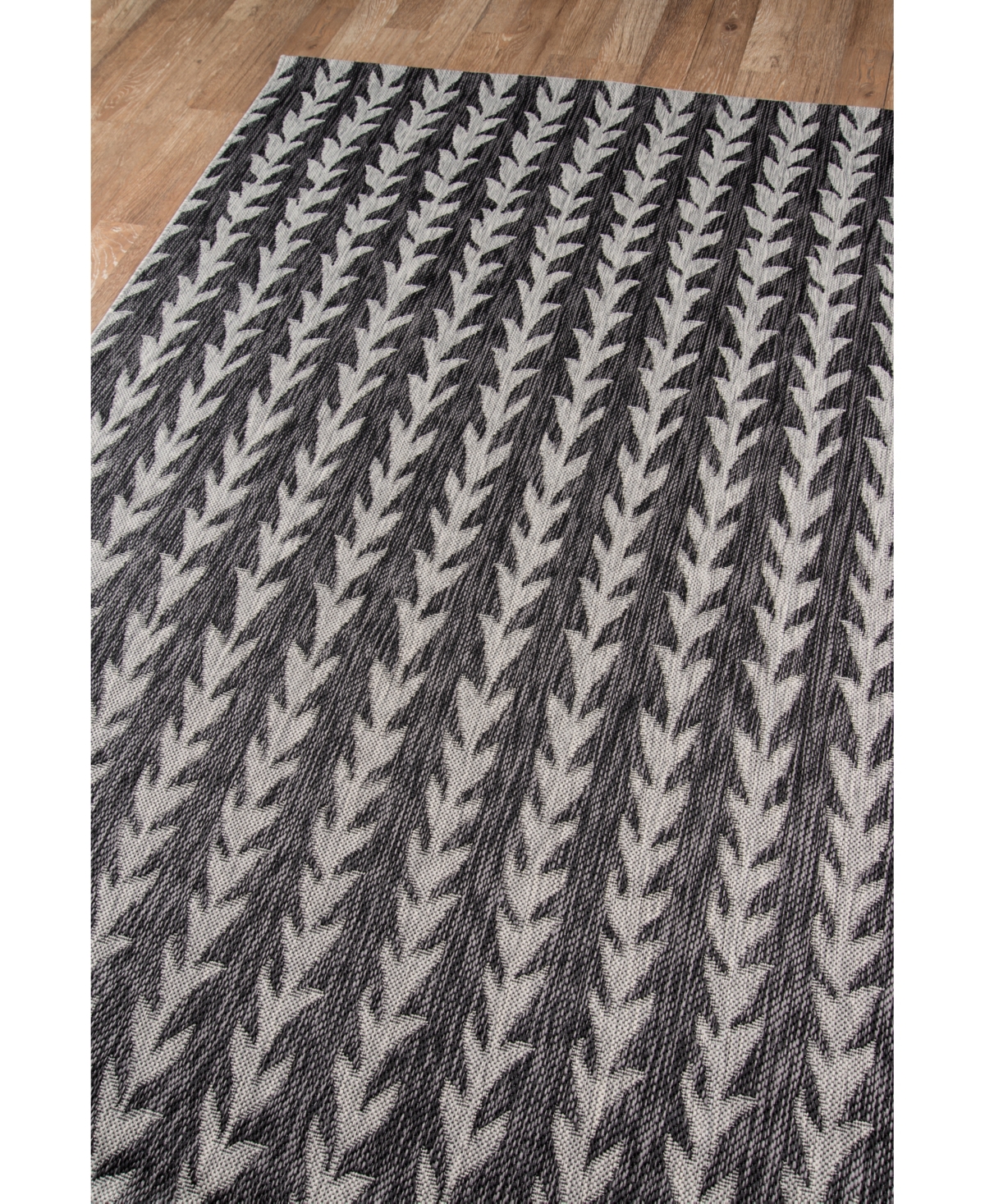 Novogratz Villa Vi-02 Charcoal 6'7" x 9'6" Outdoor Area Rug
