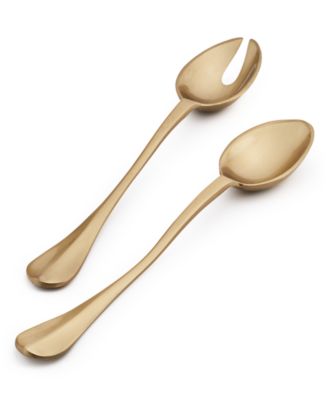 Martha Stewart Collection - Gold-Tone Salad Servers, Set of 2