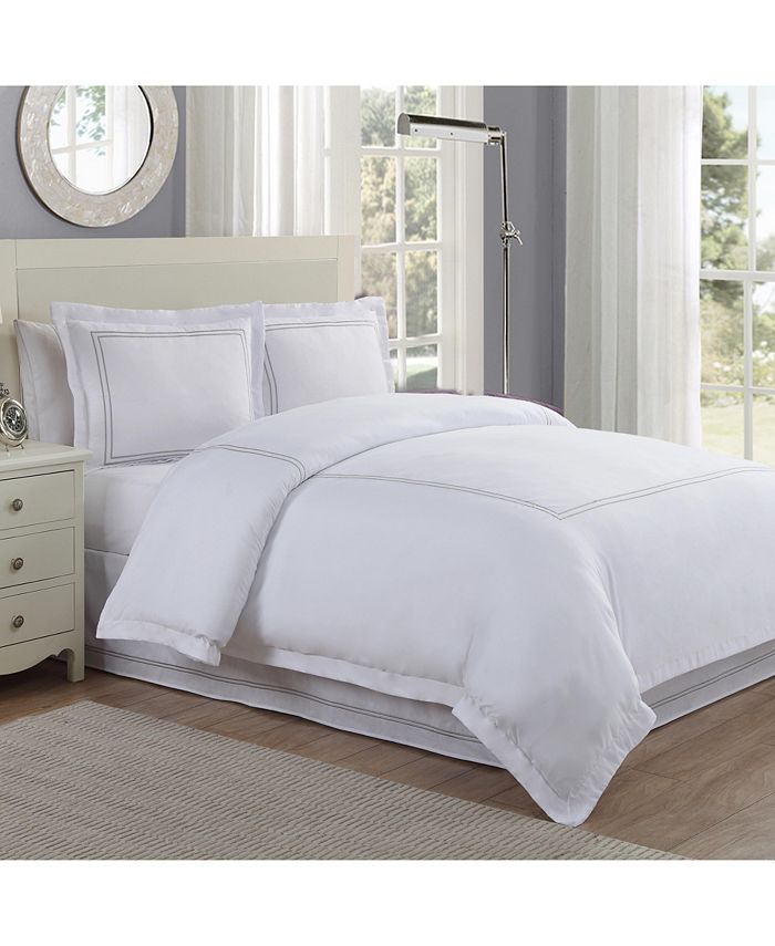 Lux Hotel Baratta Embroidered Queen Bed Skirt Macy's