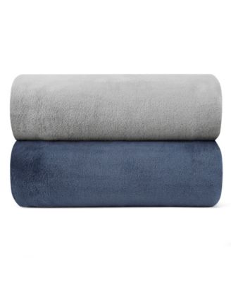 Solid Ultra Soft Plush Fleece Blanket, Full/Queen