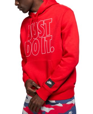 nike just do it hoodie red