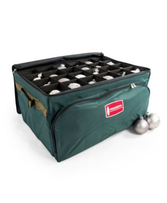 3 Tray Christmas Ornament Storage Box with Front Pocket