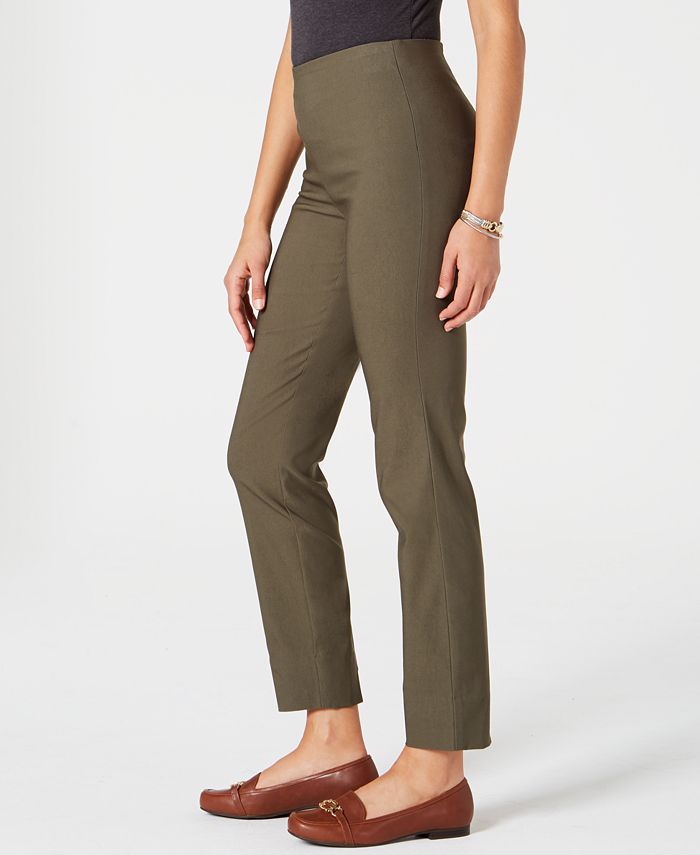 Charter Club Chelsea Petite Tummy-Control Ankle Pants, Created for Macy ...