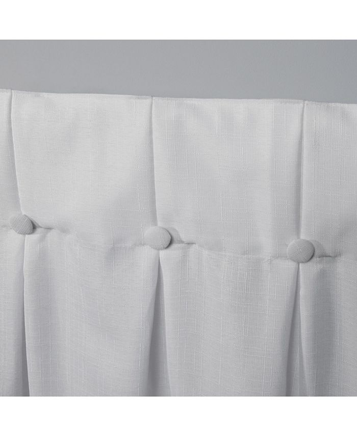 Exclusive Home Loha Linen Button Top Window Curtain Panel Pair, 32" x