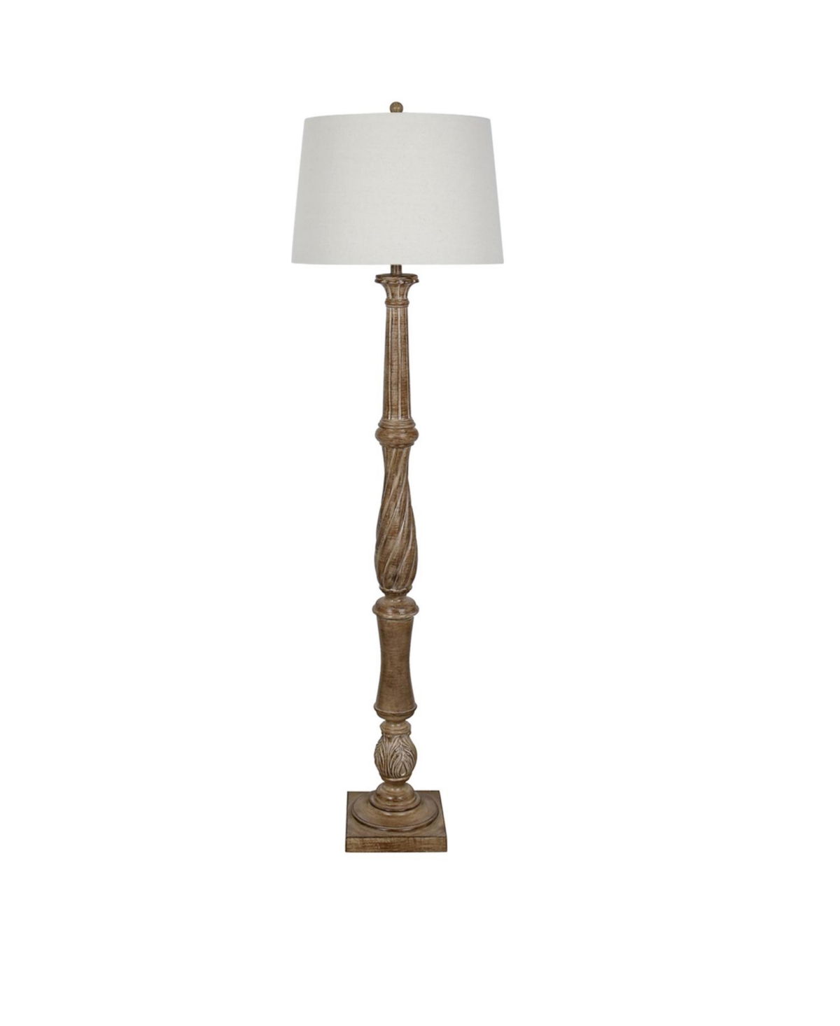 Crestview Collection 63.25" Floor Lamp In Beige,khaki