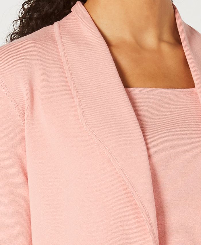 petite shawl collar cardigan