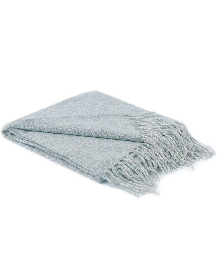 Cheer Collection Ultra Soft Knit Throw Blanket with Decorative Fringes ...
