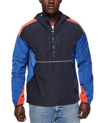 superdry hooded half zip windbreaker