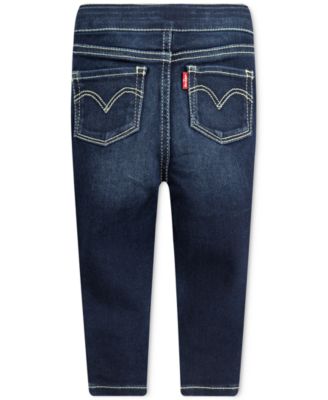 Toddler Girls Adjustable Waistband Stretch Denim Jeggings