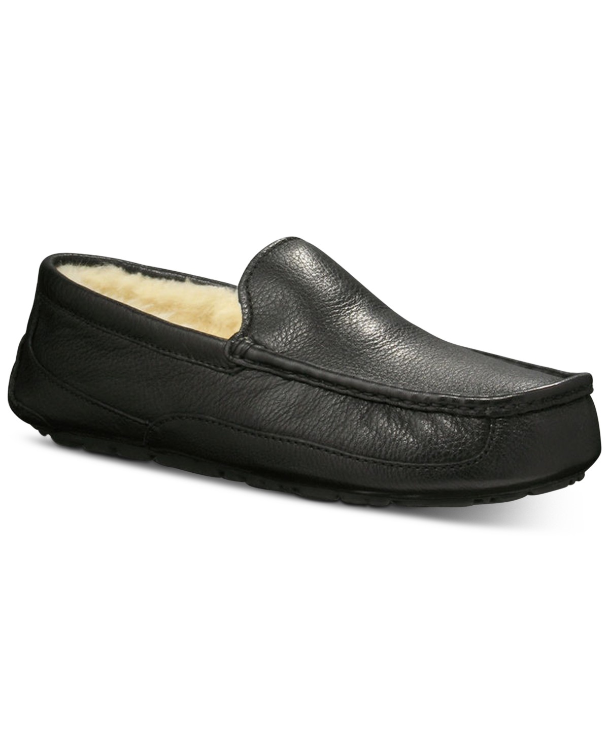 Мужские UGG® Men's Ascot Leather Moccasin Slippers — фото 2