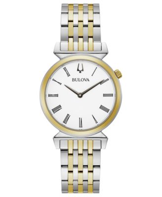 Bulova - Women's Regatta Two-Tone Stainless Steel Bracelet Watch 30mm
