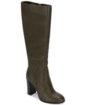 image of Kenneth Cole New York Women-s Justin Block-Heel Tall Boots Women-s Shoes