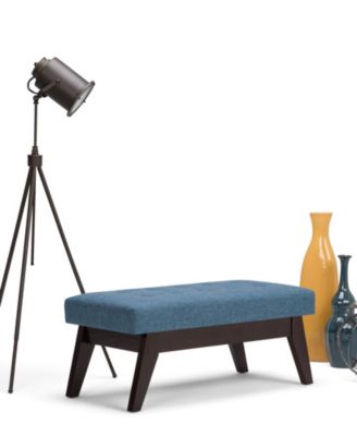 Draper Mid Century Tufted Ottoman, Direct Ship