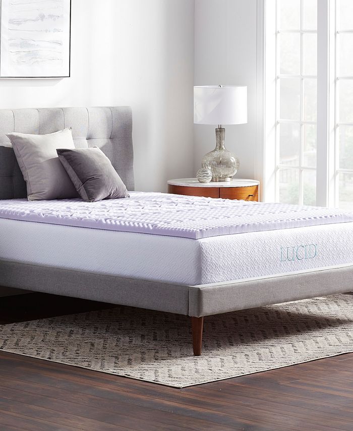 Lucid 5Zone Lavender Memory Foam Mattress Topper, Twin XL Macy's