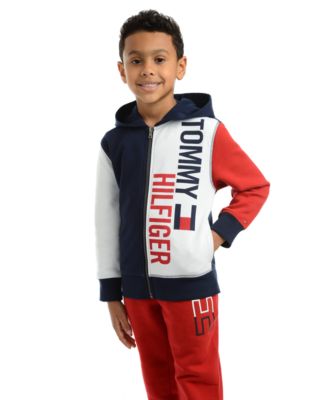 tommy hilfiger fleece logo hoodie