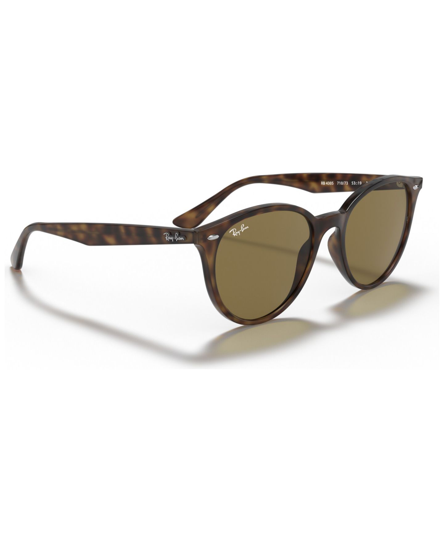 Женские солнцезащитные очки Ray-Ban Sunglasses, RB4305 53, цвет: Гавана / Тёмный коричневый — фото 4