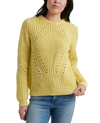 Lucky Brand Crewneck Long-Sleeve Sweater - Macy's