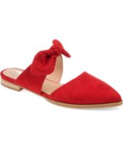 Macys red flats online