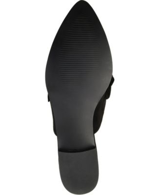 Women's Kessie Ruffle Pointed Toe Slip On Mules