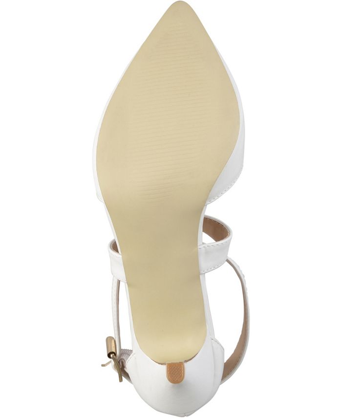 journee collection riva strap pumps