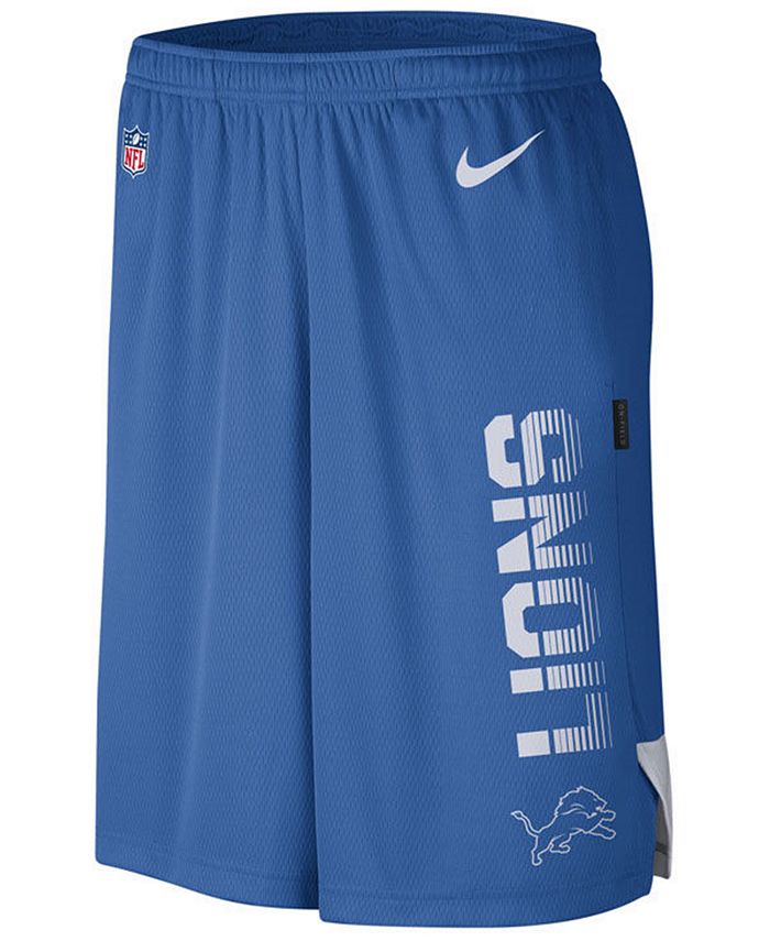 Nike Men's Detroit Lions Player Knit Breathe Shorts - Macy's