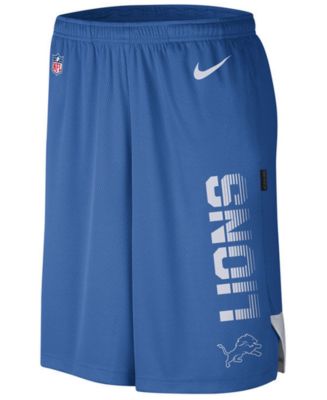 Nike Men's Detroit Lions Player Knit Breathe Shorts - Macy's