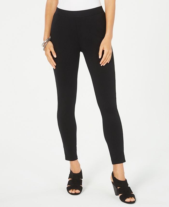 Style & Co Lace-Trim Pull-On Leggings, Created for Macy's - Macy's