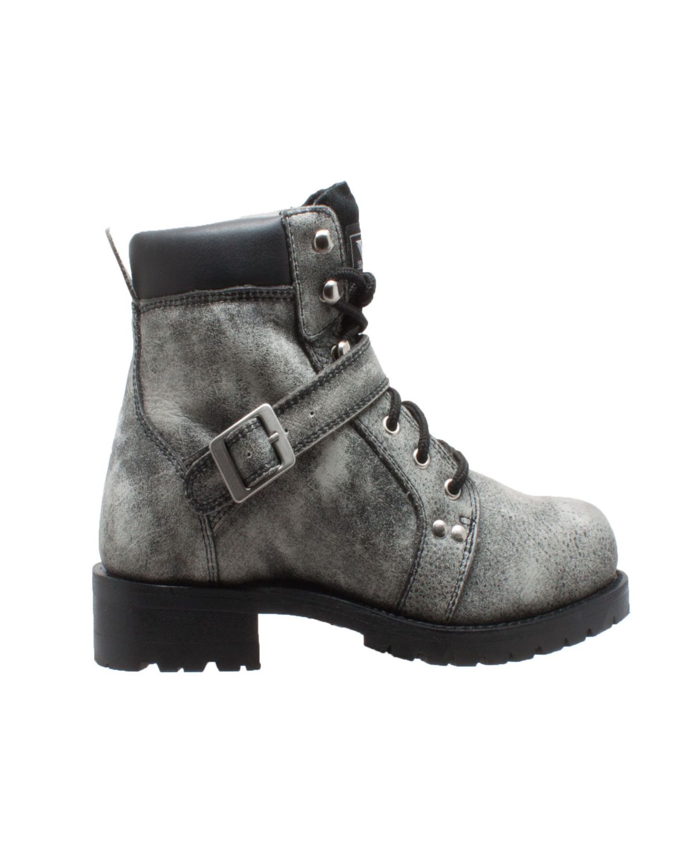 Мужские ботинки AdTec RideTecs 6" Lace Zipper Boot Black, цвет: Чёрный — фото 4