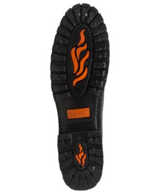 RideTecs Men's 6" Reflective Double Zipper Biker Black