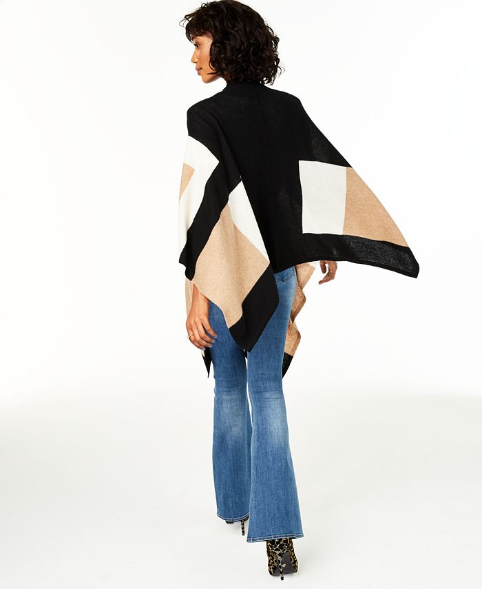 Charter Club Colorblock Cashmere Wrap, Created for Macy's - Macy's