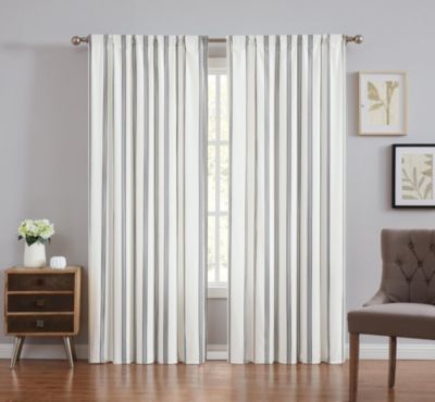 Millenial Stripe 2 Piece Window Curtain