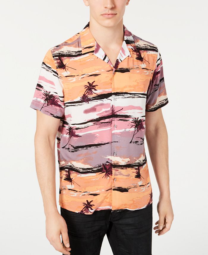 INC International Concepts INC Men's Tropical Camp Shirt, Created for