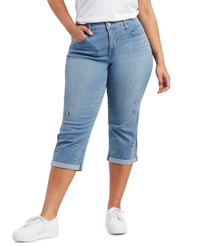 Levi's Plus Size Shaping Capri Jeans & Reviews - Pants & Capris - Plus Sizes  - Macy's