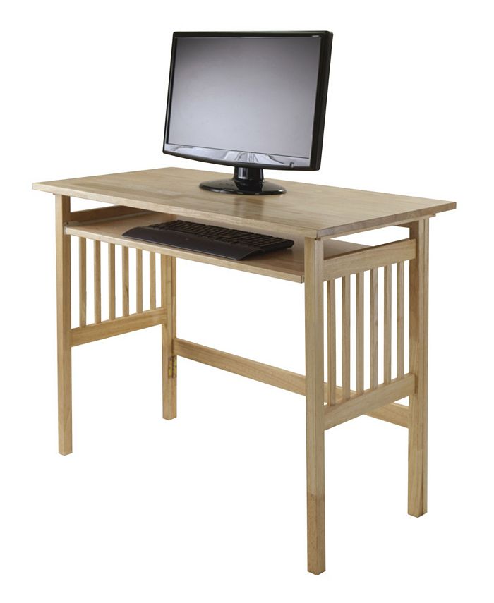 Winsome Computer Desk with Foldable Computer Key Board Macy's